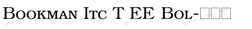 Bookman Itc T EE Bol字体转换